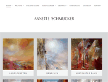 Tablet Screenshot of annette-schmucker.de